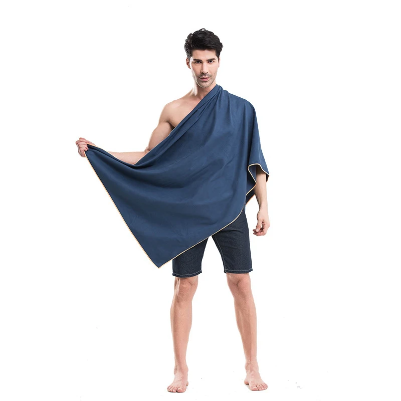 Double-sided Velvet Fitness quick-drying Towel Adult Swimming Outdoor Beach Towels Superfine Fiber Absorbent Pads