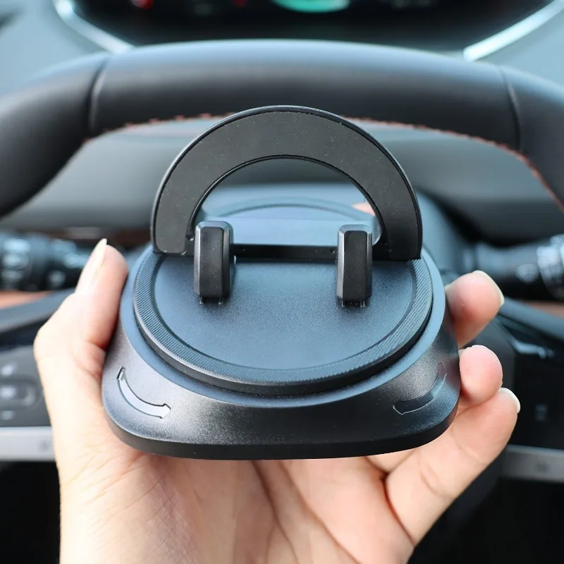 Adjustable 360° Rotating Car Phone Mount Silicone Anti-slip Pad Dashboard Navigation Holder for All Vehicles