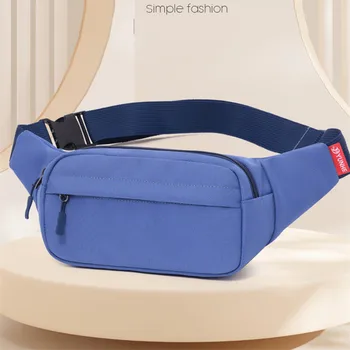 Men Waist Bag Pack Purse Casual Large Phone Belt Bag Pouch Women's Canvas Travel Phone Bag Fanny Banana Bag Hip 3 Pockets