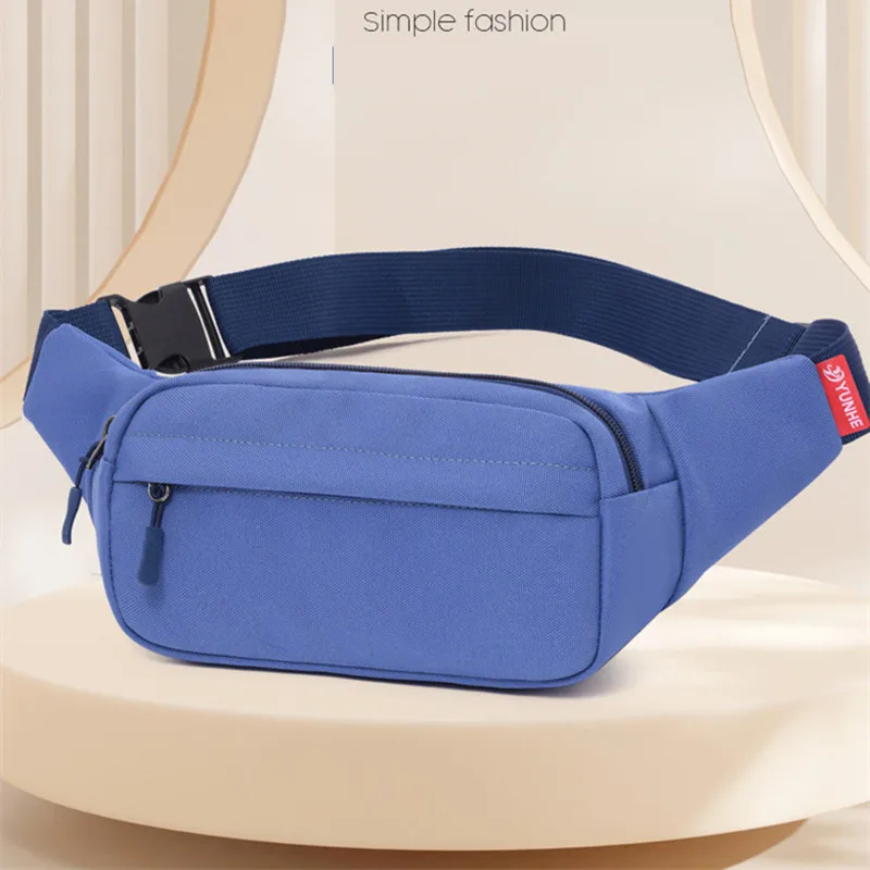Unisex Men Waist Bag Pack Purse Casual Large Phone Belt Bag Pouch Women's Canvas Travel Phone Bag Fanny Banana Bag Hip 3 Pockets