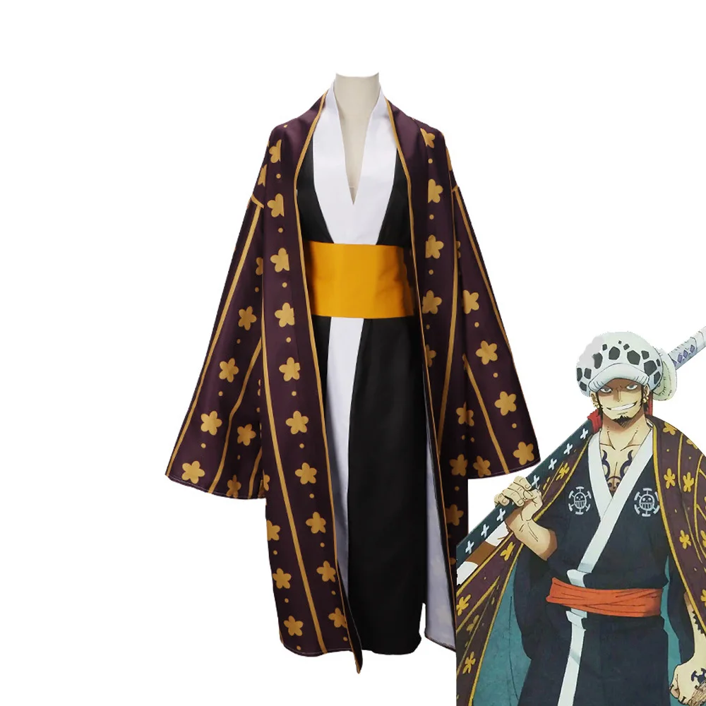 

Anime One Piece Cosplay Trafalgar D. Water Law Man Costume