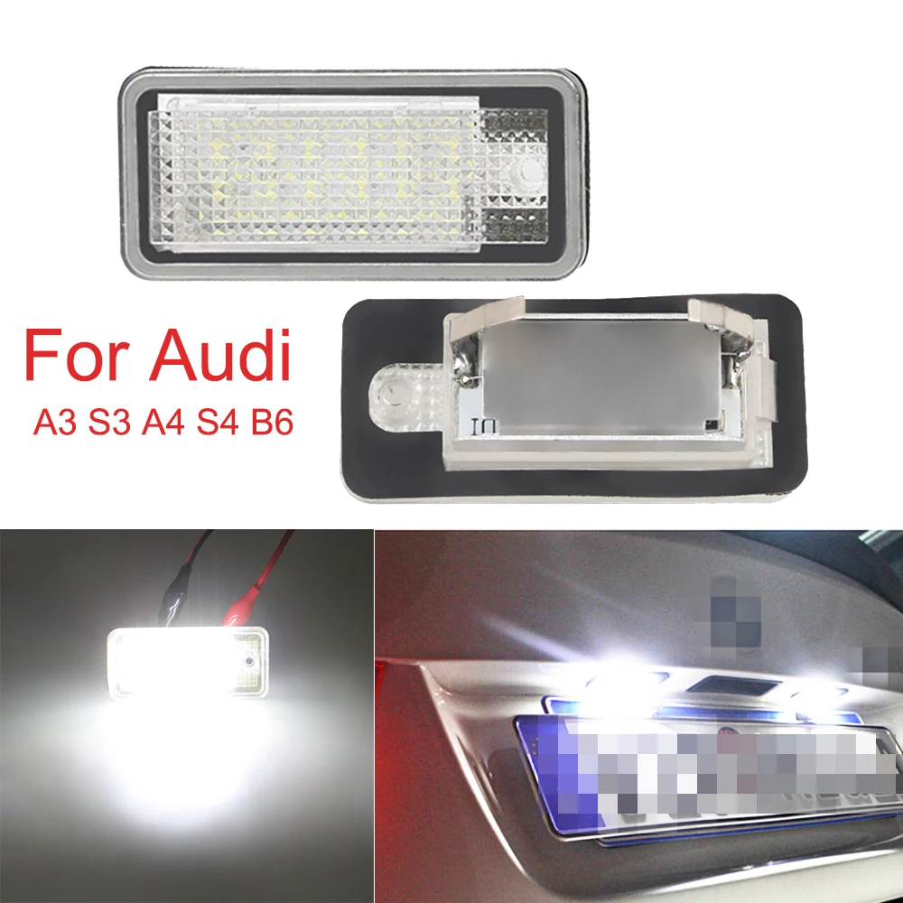 2 Pz Per Audi A3 Led Targa Luce Lampada Per Audi S3 A4 S4 B6 A6 S6 A8 Per Audi S3 A4 B6 B7 A6 C6 4F Q7 Rs4 Lampada Per Auto