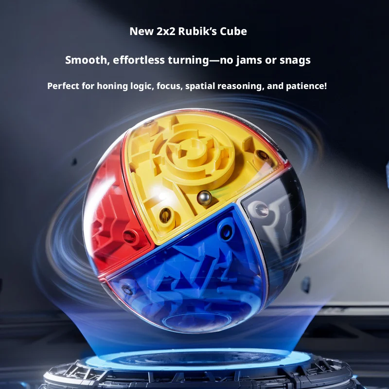 뜨거운 3D 미로 매직 큐브 6면 투명 퍼즐 스피드 큐브 롤링 볼 큐브 미로 장난감 어린이를위한 스트레스 해소 장난감