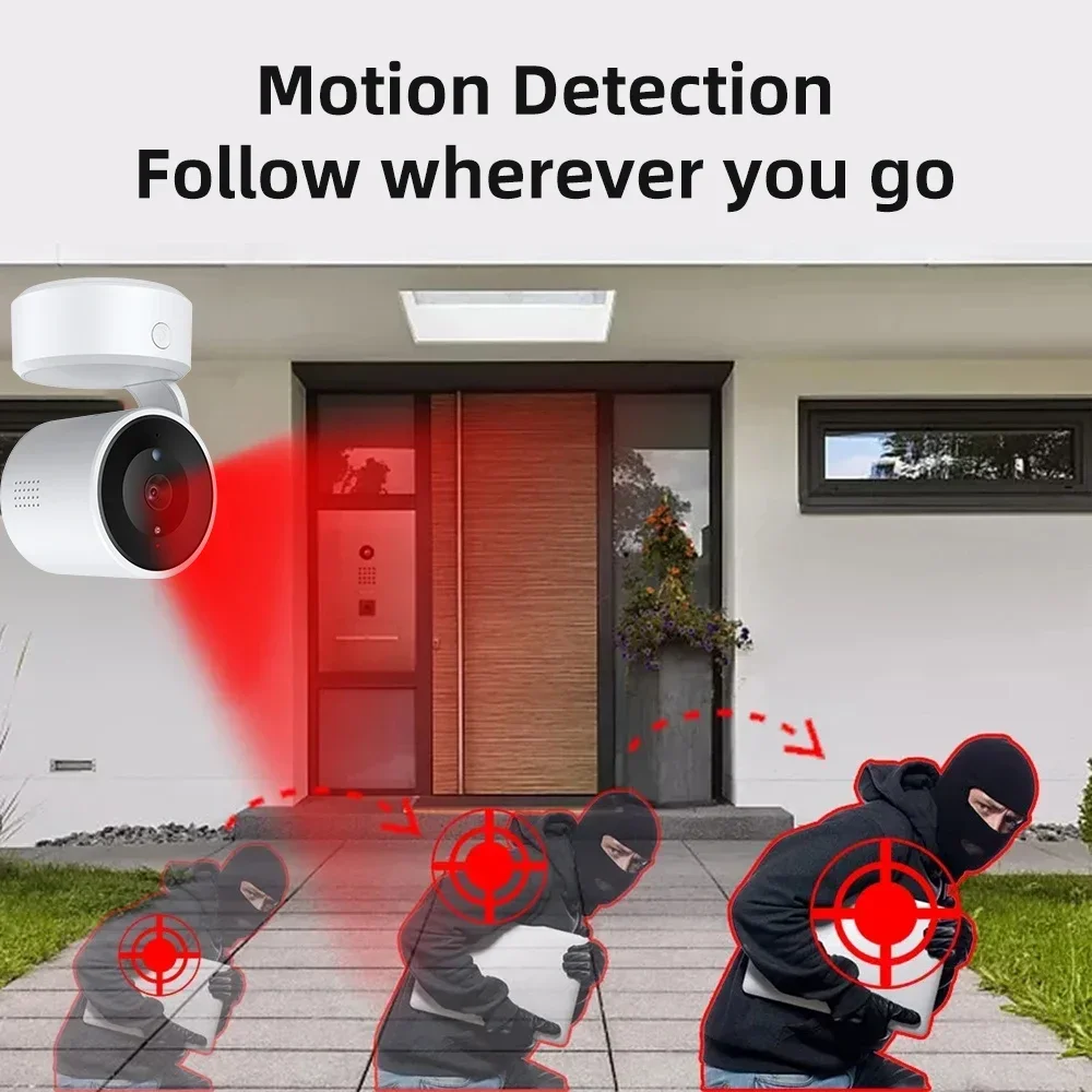 PEGATAH 5MP One-touch Call Indoor Baby Monitor WiFi PTZ Cam Auto Tracking Color Night Vision CCTV Surveillance Camera Tuya APP