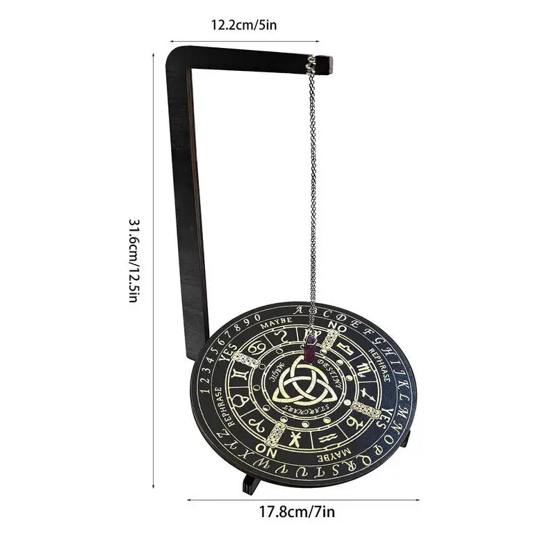 Pendulum Display Stand,Spiritual Pendulum Guidance Board | Handmade