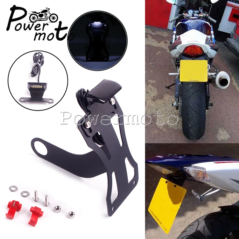 Side Led License Plate Light Fender Eliminator Kit For Suzuki Hayabusa Gsx-R 600 750 1000  Gsf 1250 Gsx-S / 1000 / F Tail Tidy