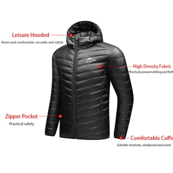Naturehike Autumn Winter New Jacket Upgrade 800 Ultra Dry Duck's Down Jacket Man Outdoor Camping Coat Ultralight Hiking Jackets 2