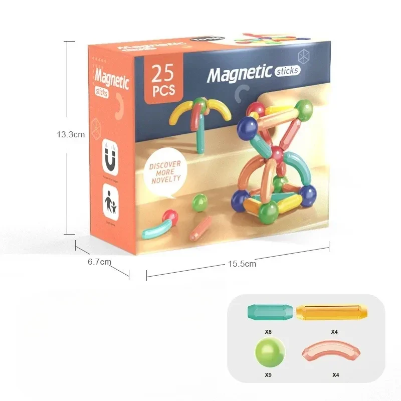 Assemble Magnetic Building Blocks 6
