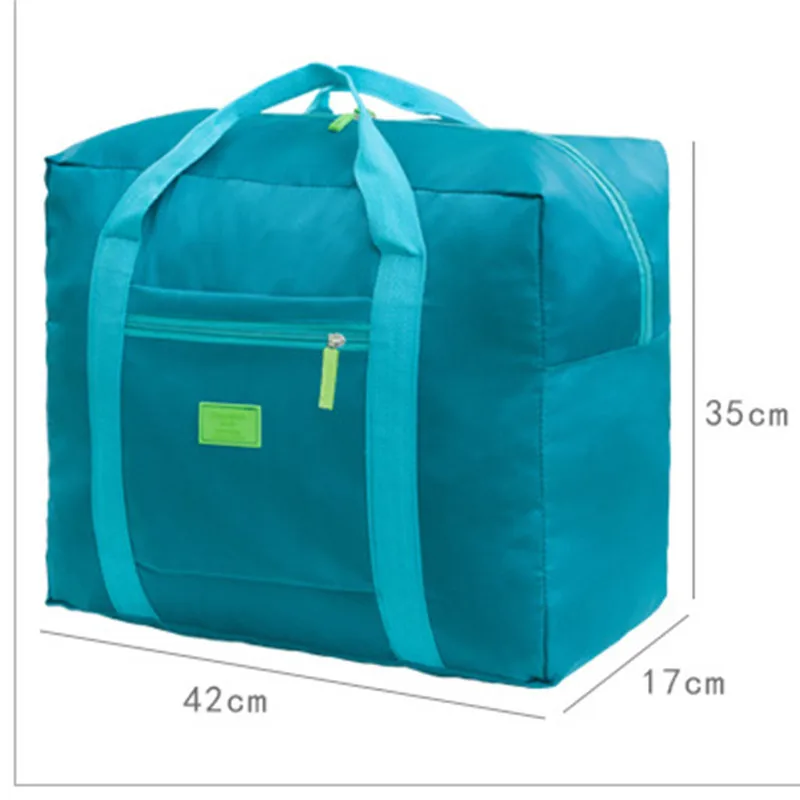 Travel Big Large Size Nylon Foldable Waterproof Luggage Bag Storage Carry-On Duffle Bag 42*17*35cm