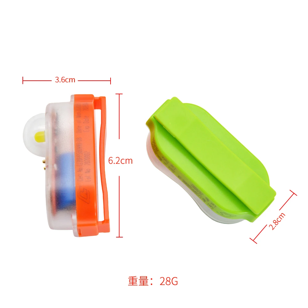 1PcsSurfing Life Jacket Light Survivor Positioning Light LED Lithium Battery Powered Position Indicator Conspicuous Attract Lamp