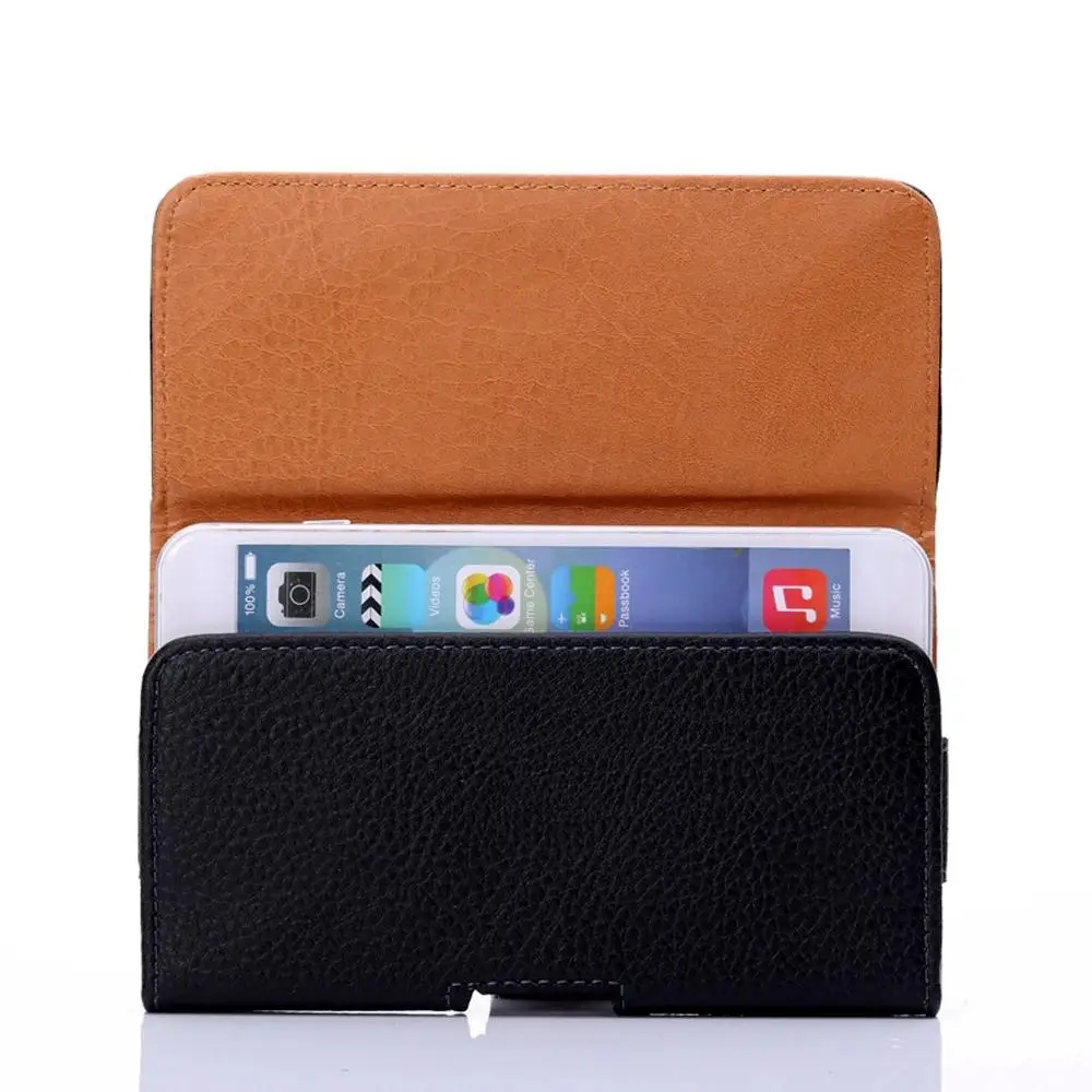 Sleek Leather Phone Belt Clip Holster Pouch Waist Bag
