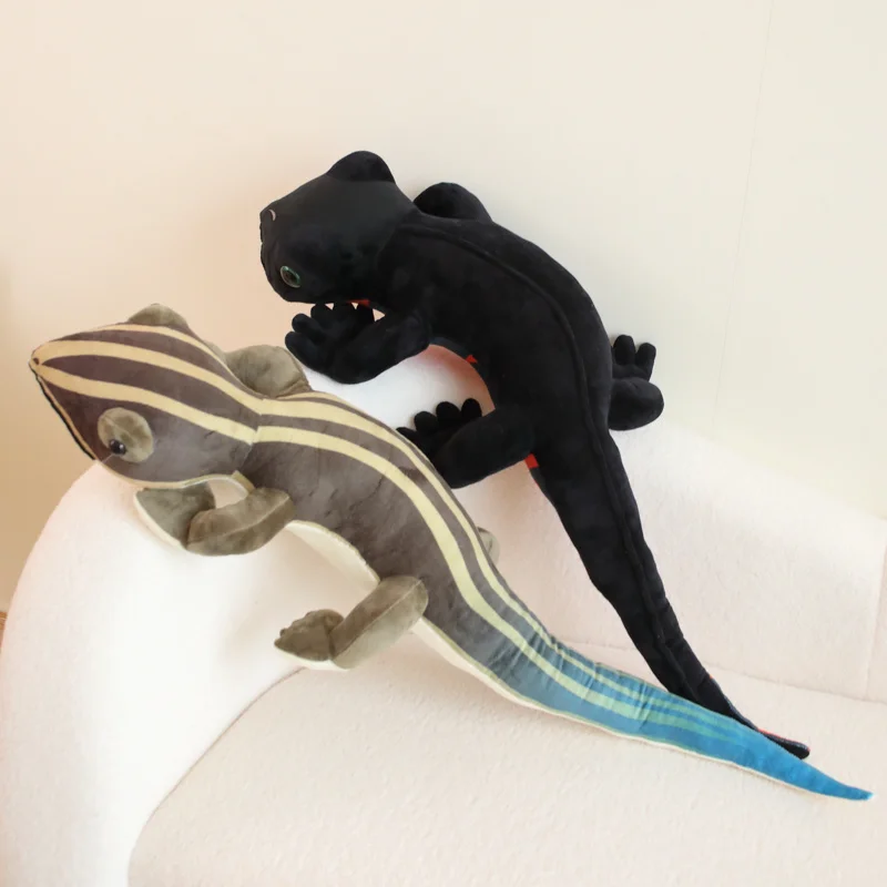 

Lifelike Gradual Lizard Doll Plush Toy Stuffed Soft Plushie Chameleon Pillow Kids Boys Trick Toy Birthday Xmas Halloween Gift