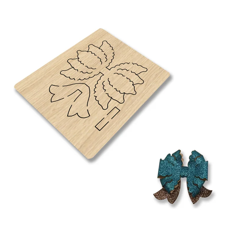 

Z183 Full Series Swallowtail Bow Hair Clip Wooden Cutting Dies Suitable For Most Cutting Machines