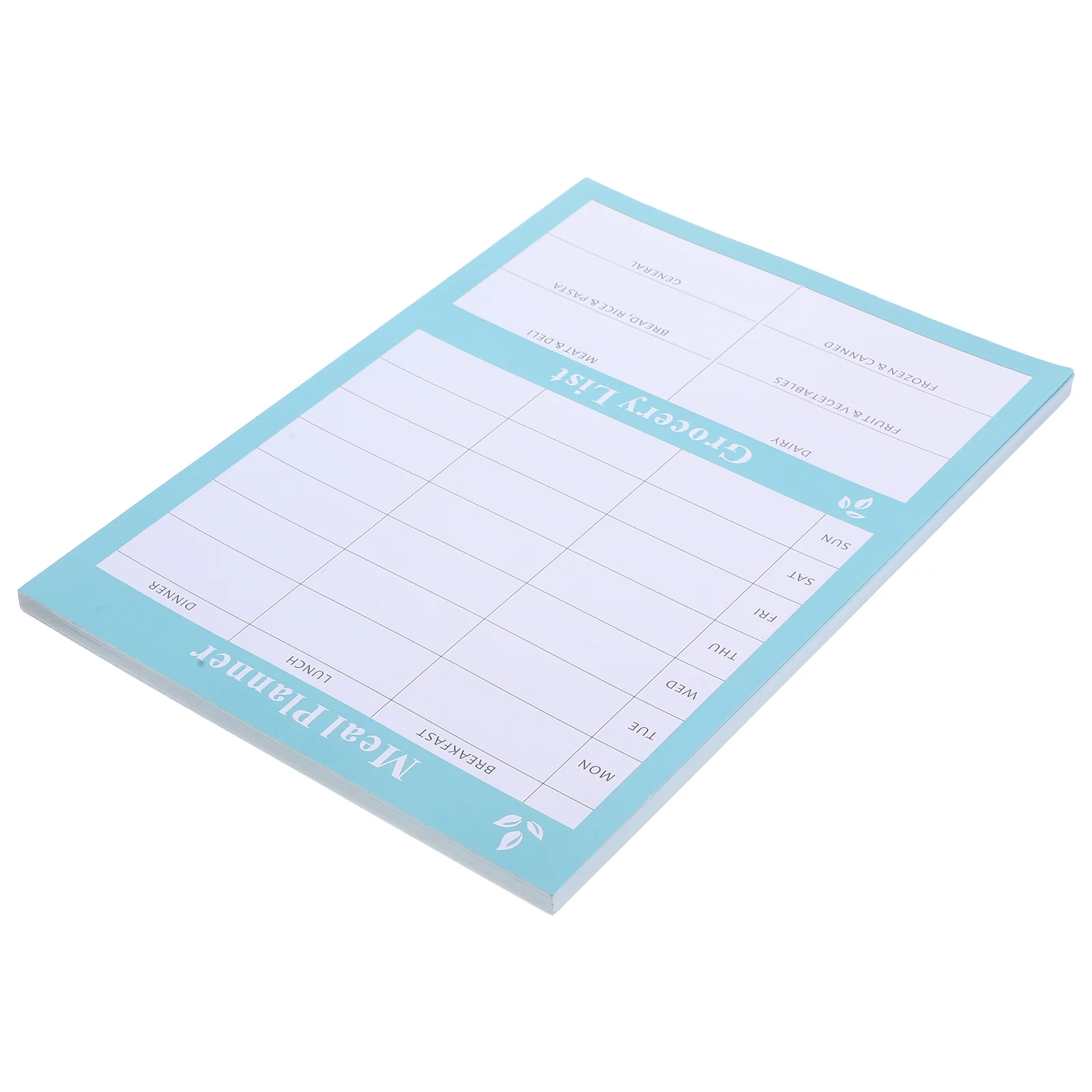 

Notebooks List Calendar for Food Diet Tearable Home Household Paper Meal Planner and Grocery Weekly Dinner Menu