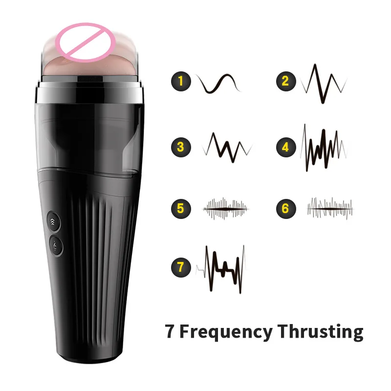 Male Masturbator Cup 7 Mode Automatic Telescopic Vagina Pussy Realistic Intelligent Voice Masturbation Sex Toy Shop for Men 18 |