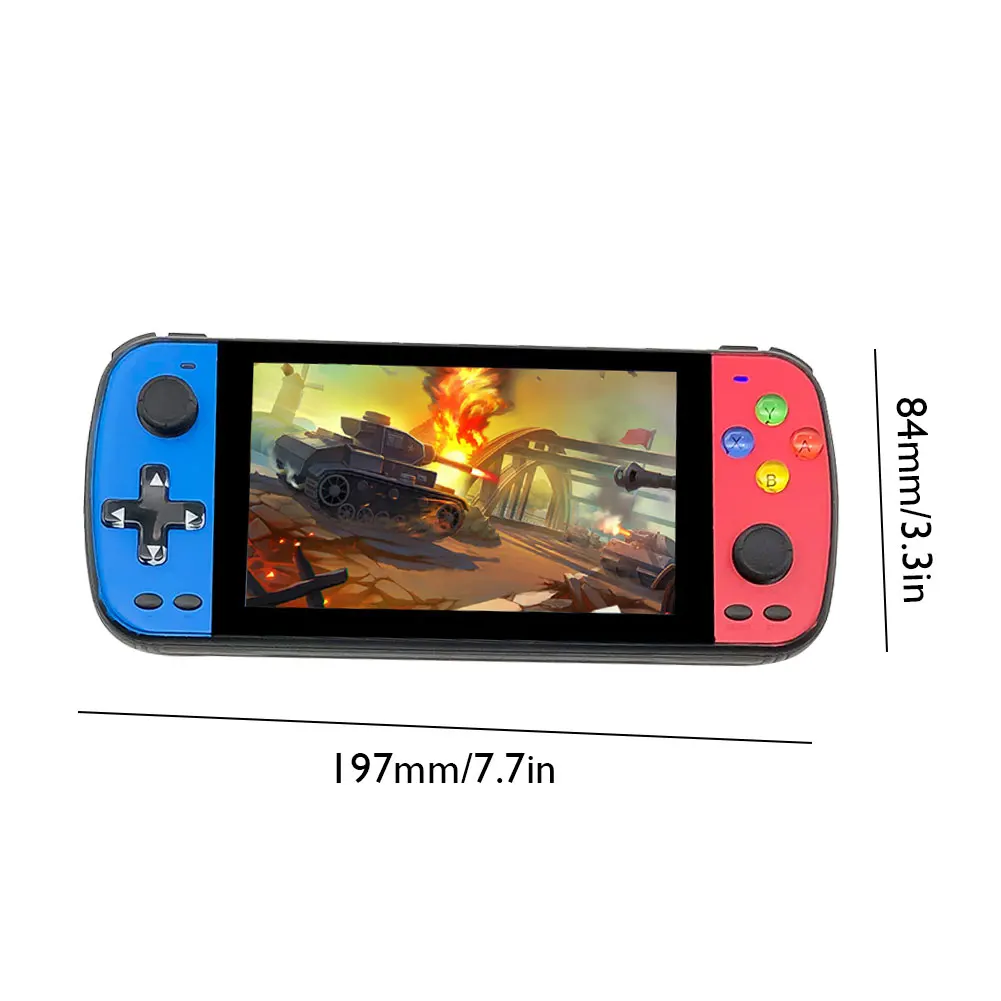 PS5000 Gaming Handheld Console Retro Protable Origical Classic Video Game Consoles 6000+ Games with Tetris 5.1 Inch HD Screen