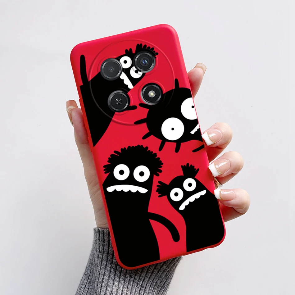 Cute Cartoon Cat Silicone Back Cover - Soft Protective Case