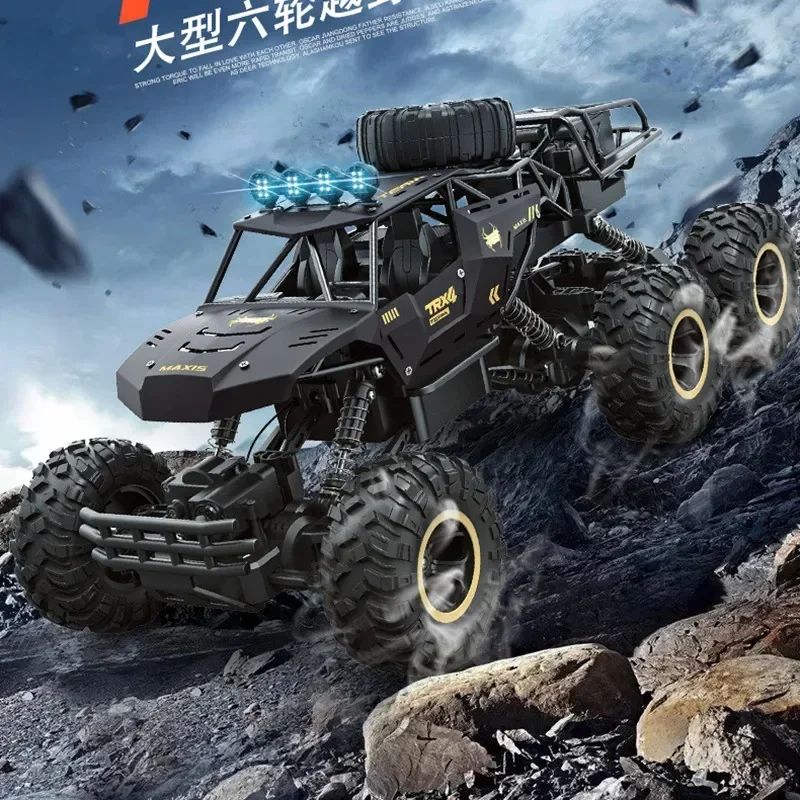 Remote Control Rc Car Oversized Alloy Four-Wheel Drive Off-Road Vehicle Electric High-Speed Six-Wheel Climbing Kid Outdoors Toy 2