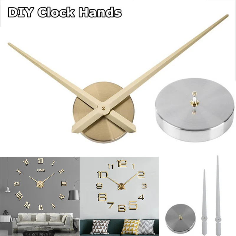 Wall Clock 1PC Brief DIY Large Clock Needles Quartz Mechanism Big Size Hour Hands Accessories for 3D Modern Home Decor