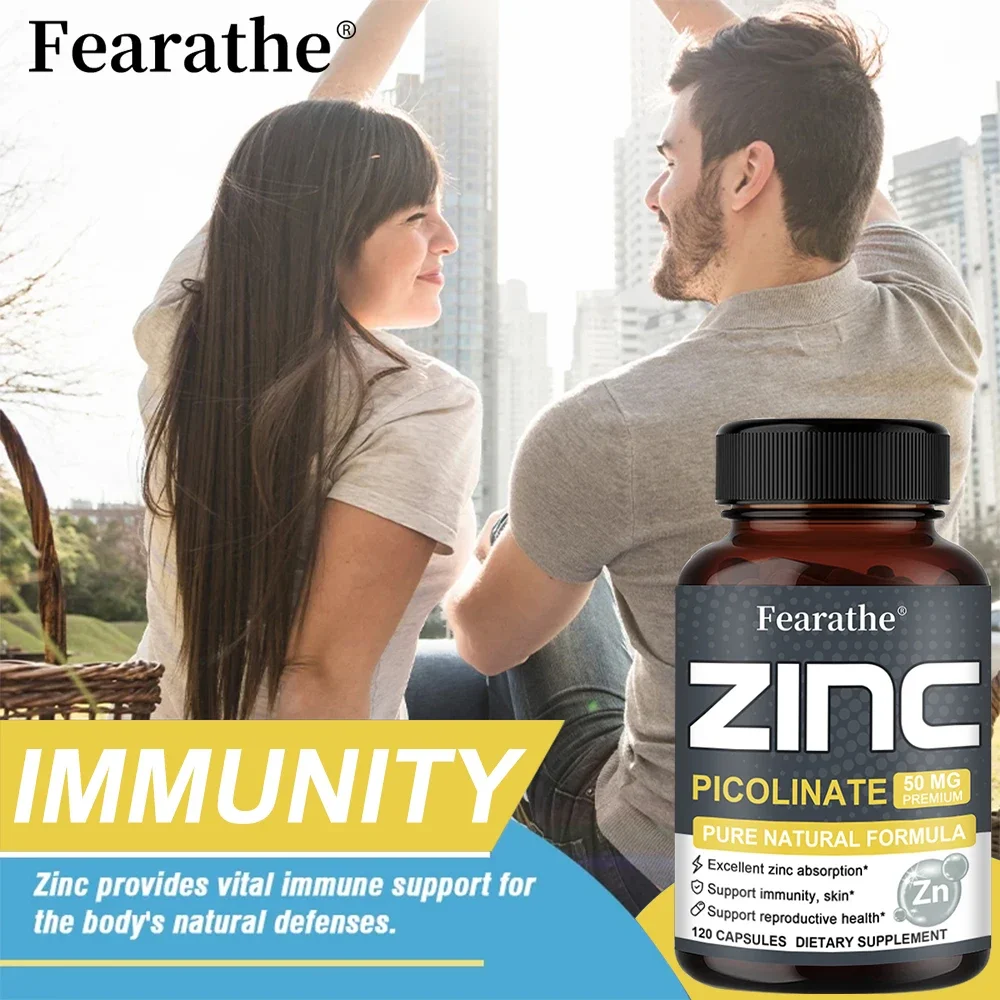 Zinc Supplement 50mg Support Immune System Skin Sleep Urinary Health