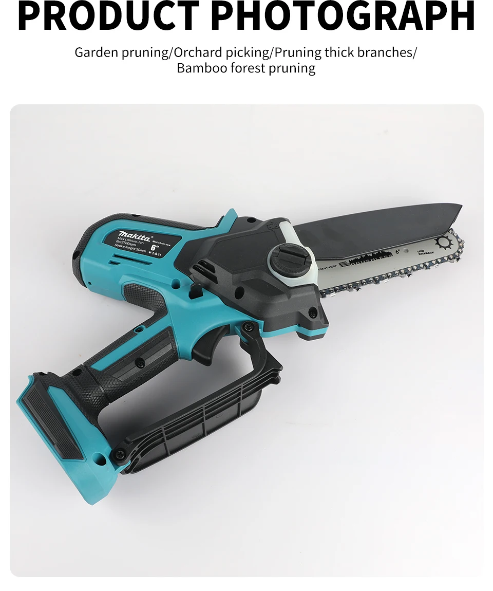 Brushless motor detail of Makita chainsaw for smooth performance