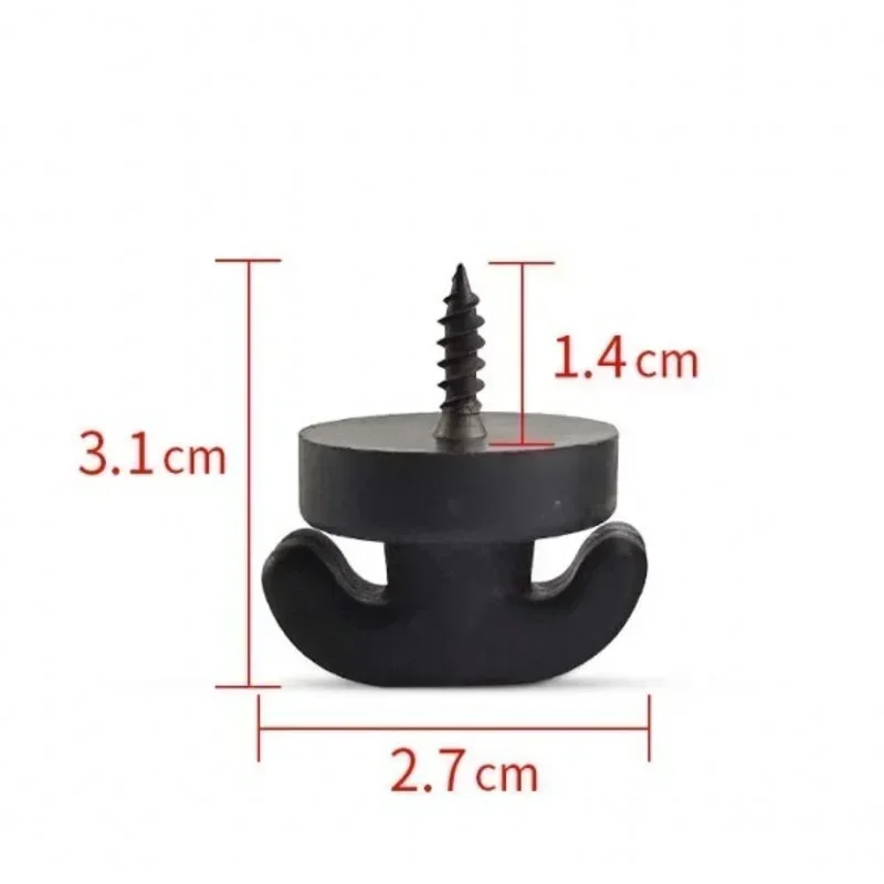 1-10PCS Car Flat Screw Hook Trunk Fasteners Hooks Seat Mesh Bag Easy To Install Practical Modified Screws Interior Accessories