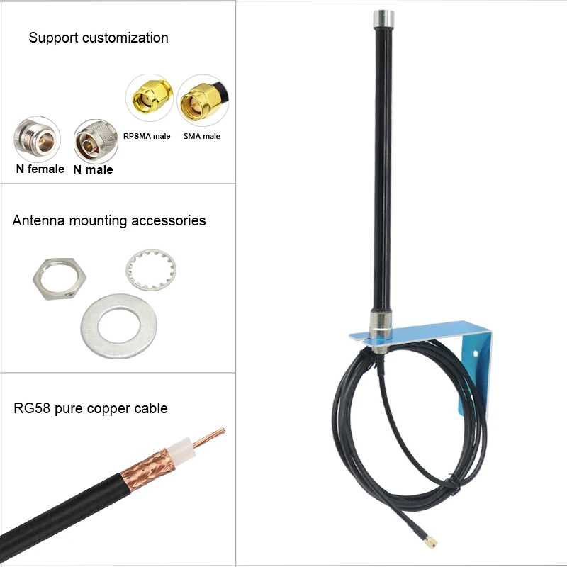 5G 4G Lte 3G GSM 2.4G 5.8G 433Mhz Lora Helium Hotspot Miner FRP Omni WiFi Outdoor Waterproof Aerial AP Fiberglass Antenna wifi antenna,lora antenna,lte antenna,outdoor antenna