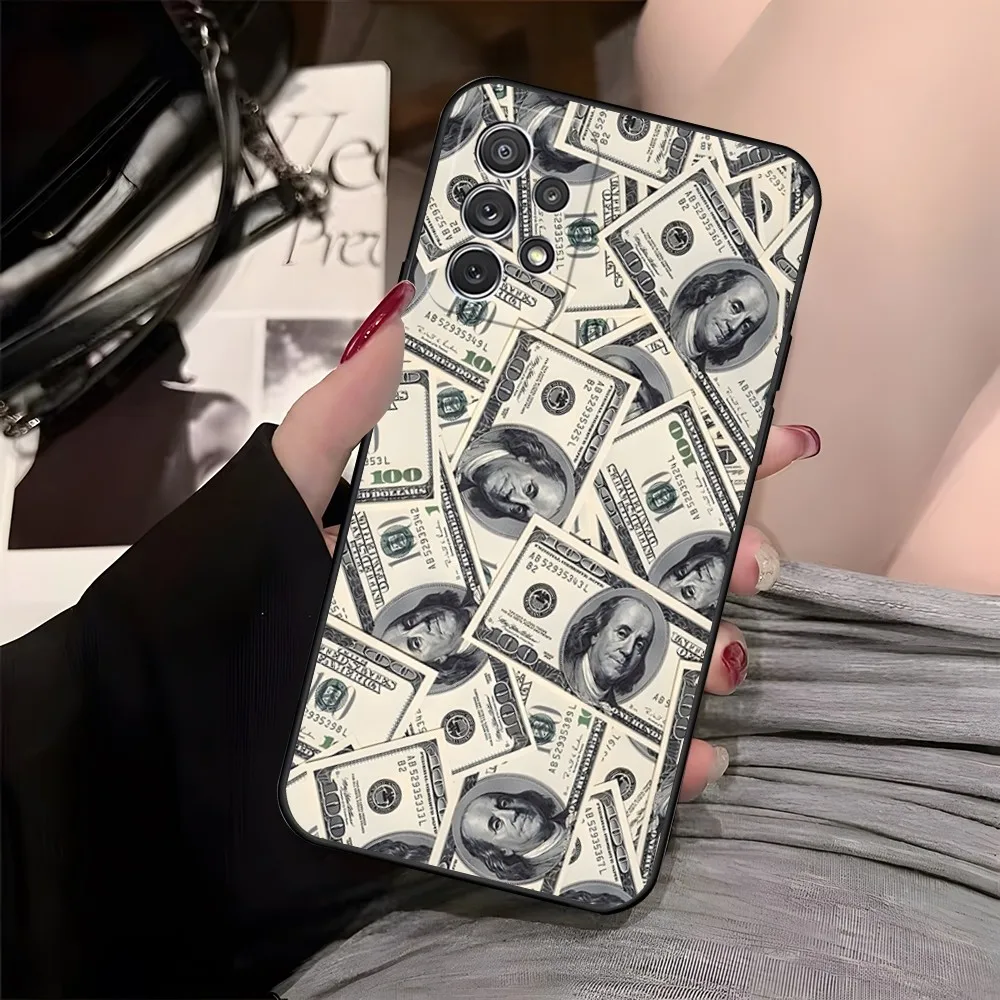 Usd Dollar Money Phone Case For Samsung S23 24 Ultra 22 30 21 S6 10 5G Inner Peace E 20 Fe 7 8 9 Plus S Edge Pro Smartphone Cover