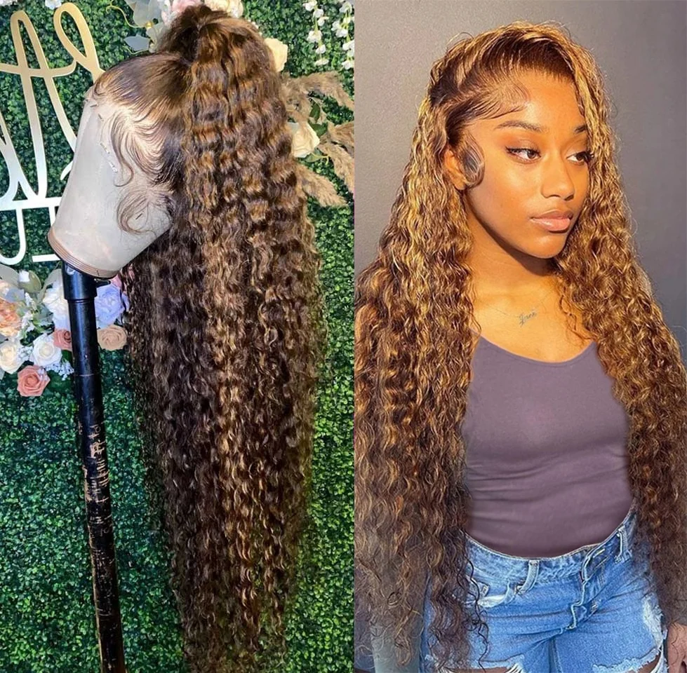 

Cexxy Highlight Wig Curly 7x5 13x4 Hd Lace Wig Human Hair Glueless Wig Human Hair Ready To Wear Pre Plucked Honey Blond Lace
