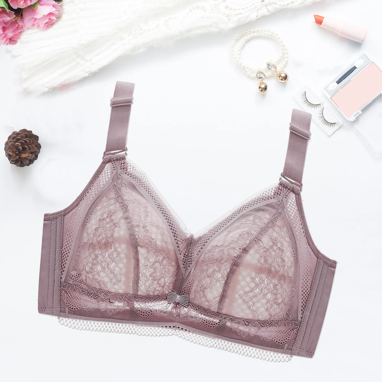 

Bras for Women Underwear For Women Push Up Adjustable Bra Tube Top Sagging Breast No Wire Full Cup Lift Underwear