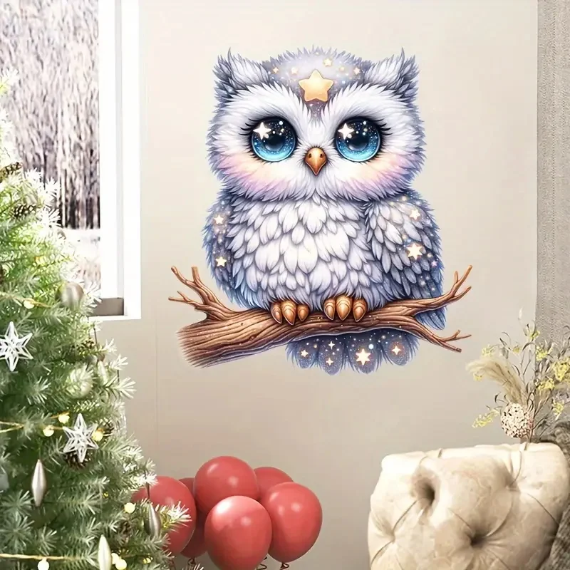 Cartoon Owl Toilet Sticker Bathroom Toilet Seat Decoration Sticker Bathroom Wall Car Home Window Refrigerator