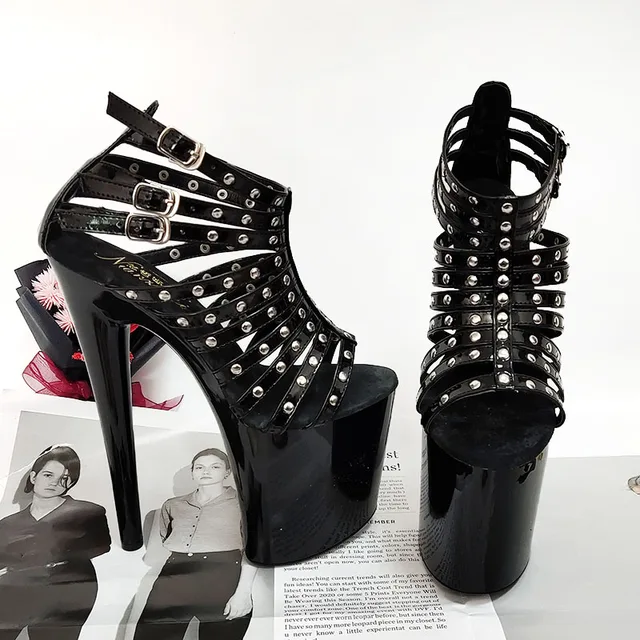 Exotic Dancer 20cm Gladiator Platform Sandals Rome Pole Dance