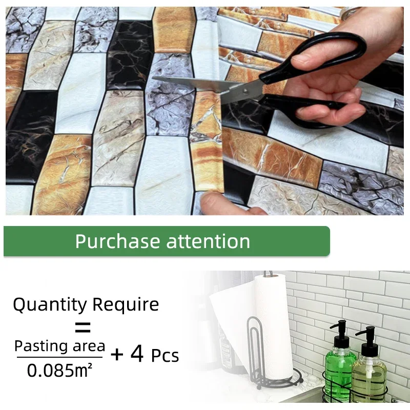 30x30cm Wall Sticker 3D used for Office Study Tea room Internet cafe living room Recreation area etc. decoration