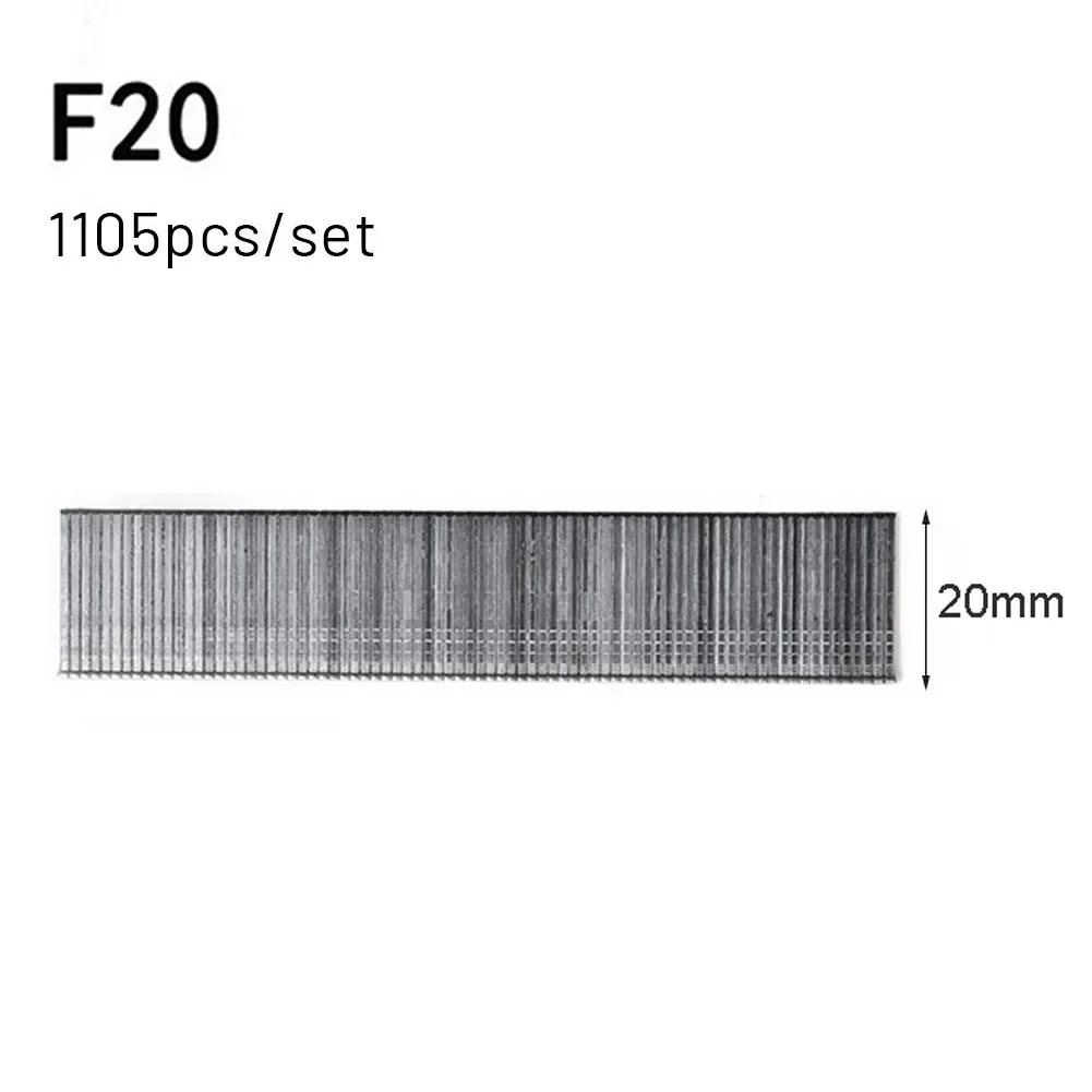 1105Pcs F15/F20/F25/F30 Straight 10/15/20/25/30mm Brad Nails For DIY Home Gardening Furniture Woodworking Power Tools