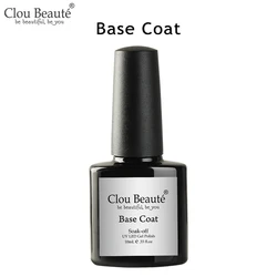 Clou Beaute Gel Nail Polish in Vibrant Shades - HEMA/TPO FREE UV Gel Lacquer (10ml Base Coat)