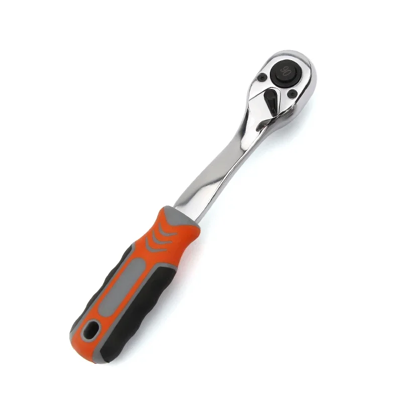 

90 Teeth 1/4" 3/8" 1/2" 1Pcs High Torque Crv Ratchet Wrench for Socket Quick Release Professional Hand Tools