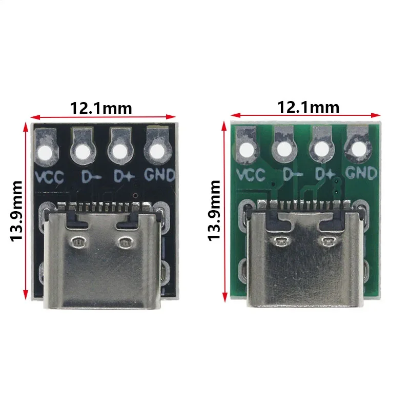 Connector Adapter 10pcs MICRO USB To DIP 5pin Female B Type PCB