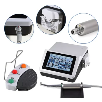 Touch LCD Screen Dental Surgical Implant Motor System + 20:1 Fiber Optic Led Contra Angle Handpiece Fit Nsk/Kavo 1