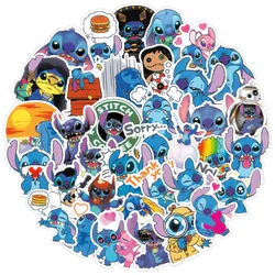 10/50/100Pcs Lilo et Stitch Autocollants Drôles Enfants Jouet Cahier Moto Skateboard Ordinateur Téléphone Portable Bagages Autocollants 
