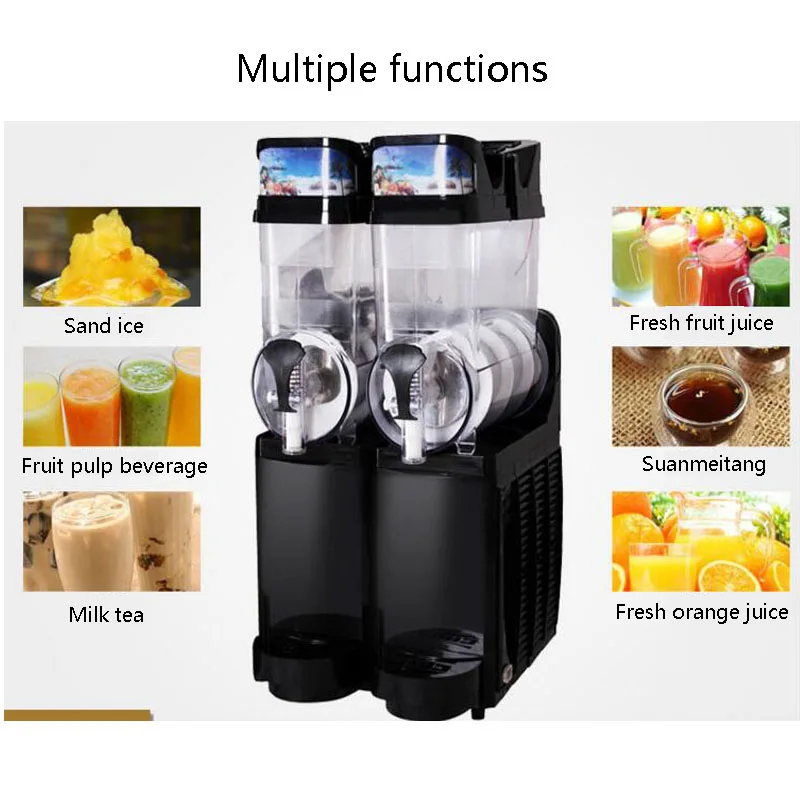 

Commercial Frozen Drink Equipment Automatic Slush Machine Snow Melting Machine Smoothie Frozen Drink Maker Juice Machine