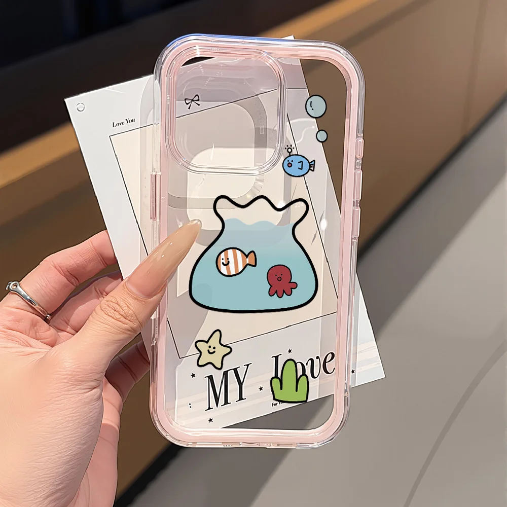 Elegant Black Flower Shockproof Phone Case - Soft Candy Cover