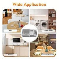 Stainless Steel Kitchen Sink Double Bowl Kitchen Sink bathroom sink stainless steel sink laundry basements bars restaurants 4