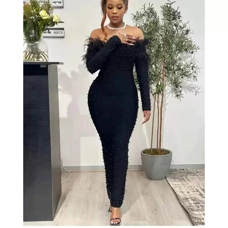 

2020 Hot Sale Women White Short Sleeve Bodycon Dress Club Party Beading Dress Elegant Lady Fashion Dress