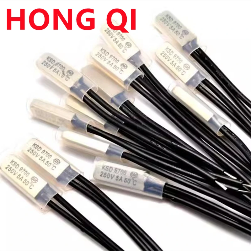 5 Pz Ksd9700 Normalmente Chiuso 5A 250V 55 75 90 100 110 250 Gradi Celsius Termostato Protezione Termica Fusibili Interruttore Di Temperatura