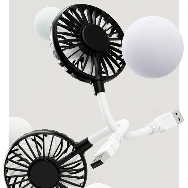 USB Rechargeable Handheld Fan Silent Cooling Power Bank Wireless Mini Play Plug Fans Summer Outdoors and Travel 3