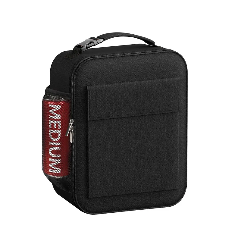 New Style Buckle Handheld Lunch Bag Thick Oxford Cloth Insulated Meal Bag for Office Workers