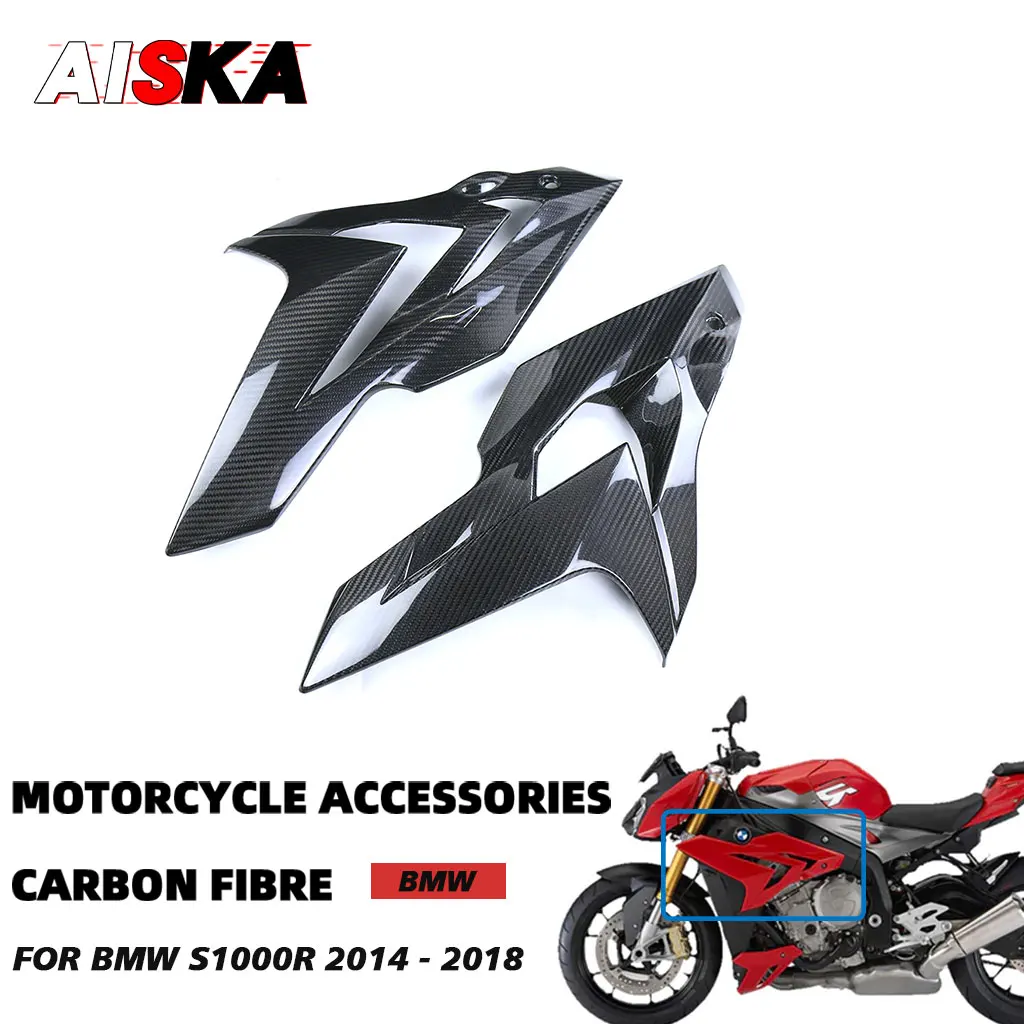 

Motorcycle Accessories Real Carbon Fiber Side Fairing Upper Side Panels Cowling For BMW S1000R S1000 R 2014 2015 2016 2017 2018