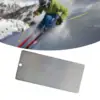 Ski Wax Scrapper Stainless Steel Snowboard Waxing Tool with Notch for Removing Excess Cooled Wax Ski Snowboard Accessories 3