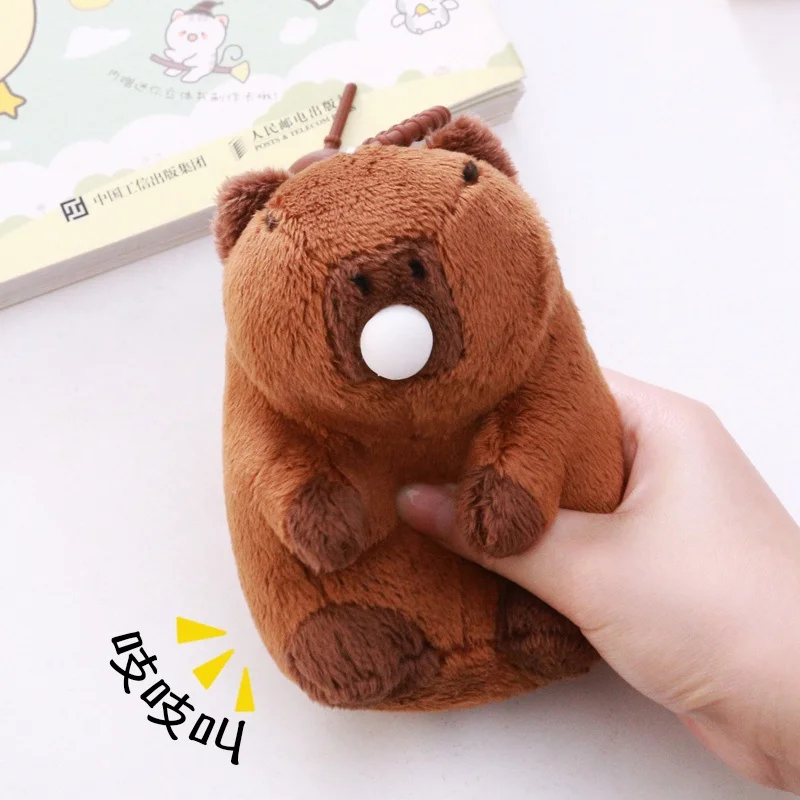 Rytanda Capybara Clap Circle Toys Slap Snap Wrap Wristband Bracelet Capybara Plush Hand Ring Fun Pop Circles Kids Christmas Gift images - 6