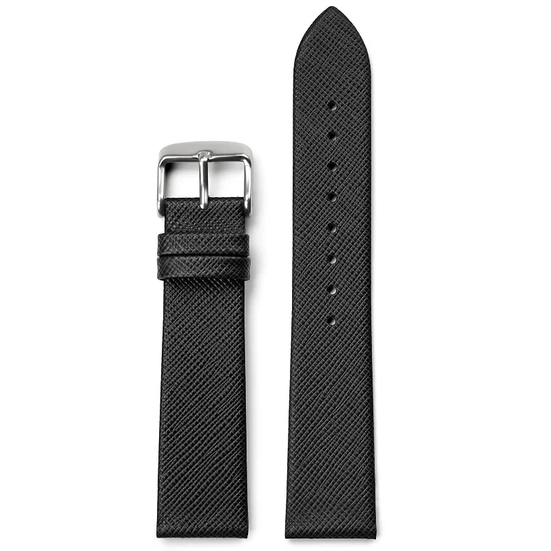 Premium Genuine Cowhide Leather Watch Band - Elegant Universal Strap